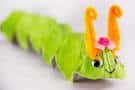 egg carton caterpillar
