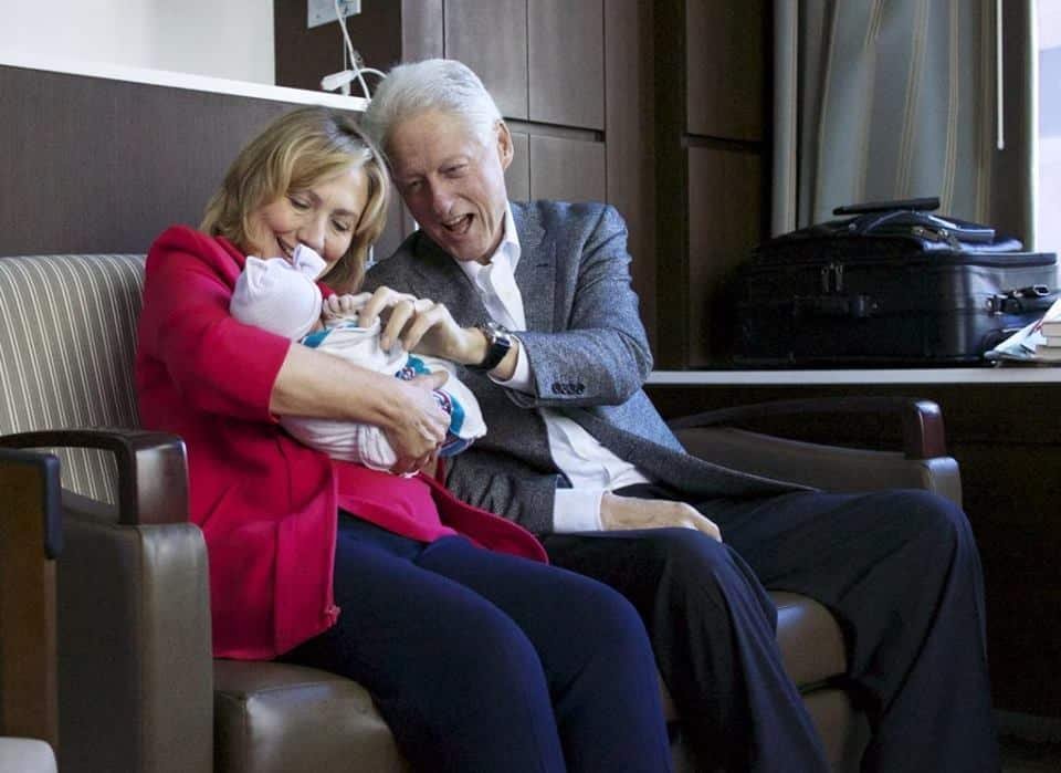 Clintons become grandparents