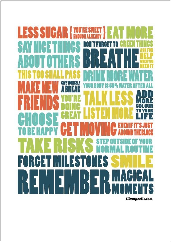 new years resolutions