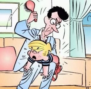 spanked