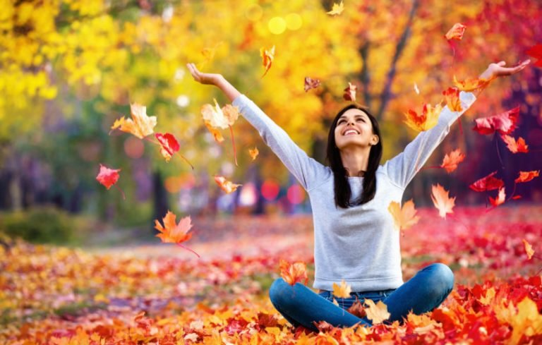 Happy Woman Enjoying Life