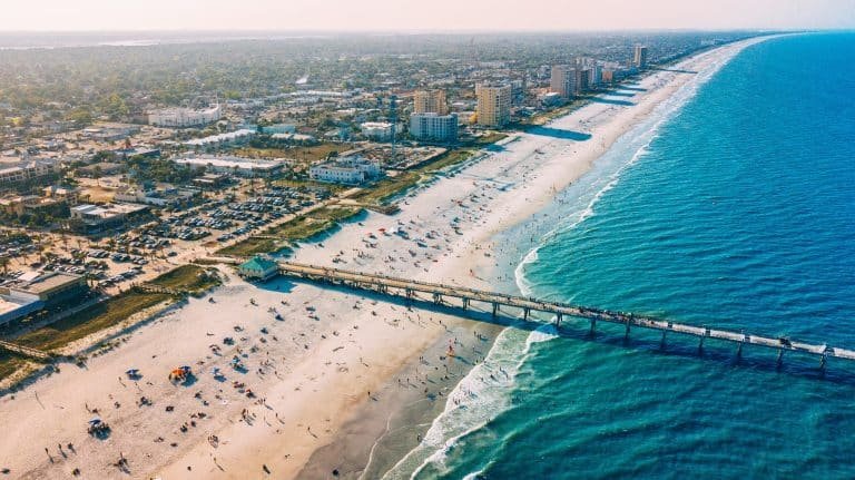 aerial view of senior-friendly neighborhoods in Florida